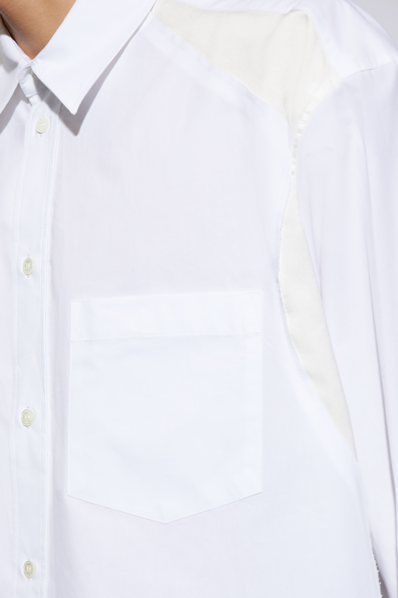 White Shirt with satin inserts JW Anderson - Vitkac GB